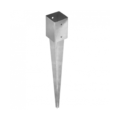 100 x 100 x 600 mm Heavy Duty Galvanised Fence Post Spike – No-Dig Ground Anchor