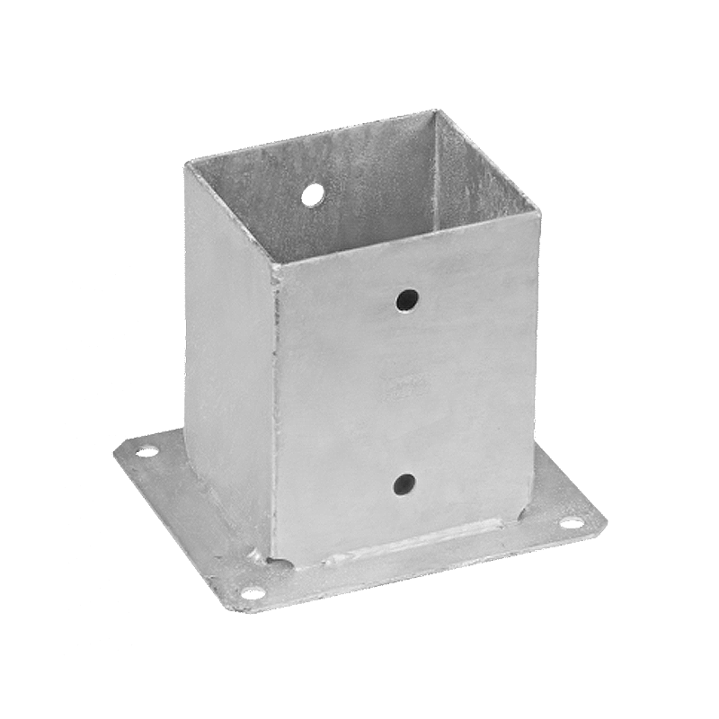 Fence Post Bolt Down Anchors Support For The Base Of A Post