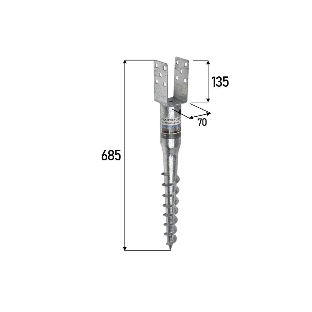 Screw In Post Support Ground Anchor Spikes