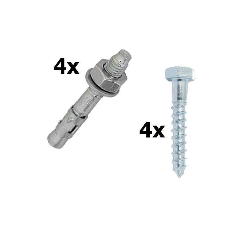 Set Of Wood & Bolt Down Post Fixings