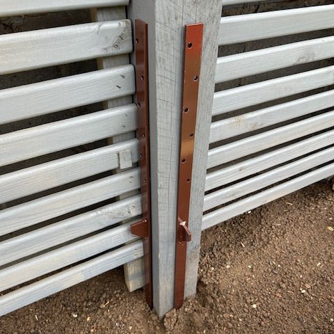 No Dig Fence Post Repair Spike - Pack of 2