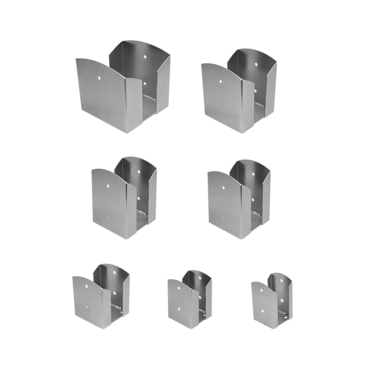 Bolt Down Square Post Pergola Support Brackets 90 – 200mm