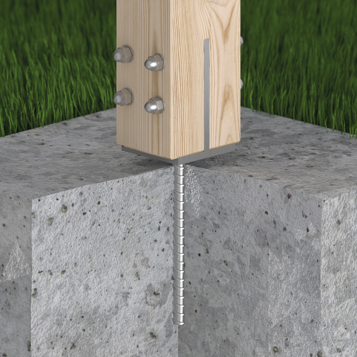 Internal Metal Post Foot Ground Anchor