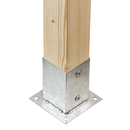 Fence Post Bolt Down Anchors Support For The Base Of A Post
