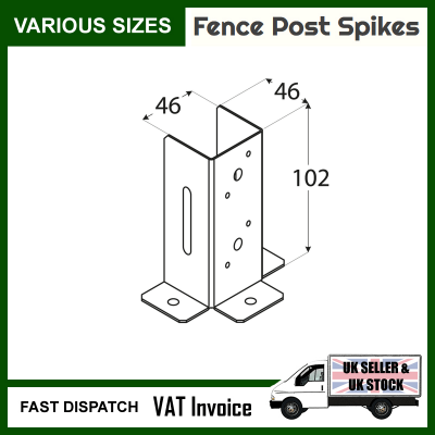 open fence post support to wall bracket