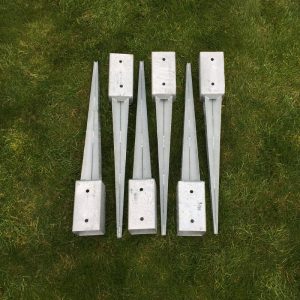 75mm 3" post holder supports